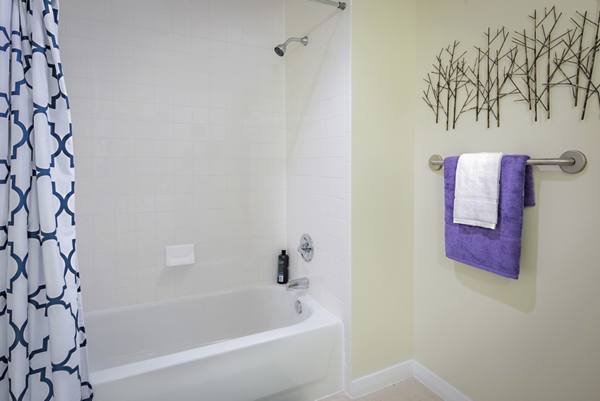 bathroom at GrandMarc at Westberry Place Apartments