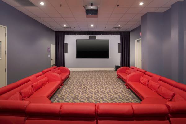 theater at GrandMarc at Westberry Place Apartments
