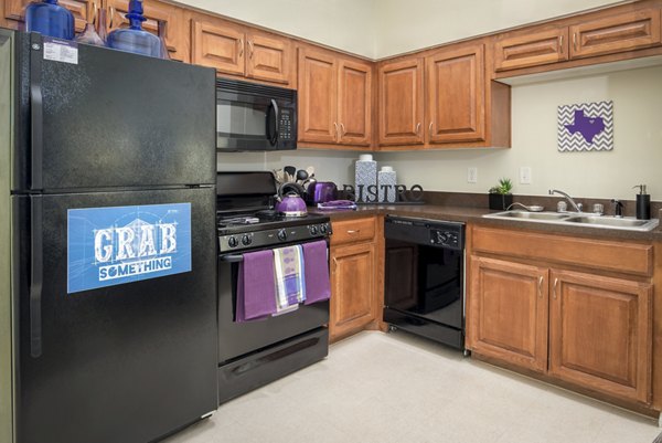 kitchen at GrandMarc at Westberry Place Apartments