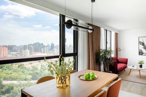 living room area at LIV'N 833 Apartments