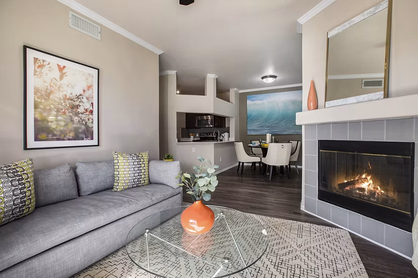 living room at Monte Vista Apartments 