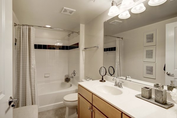 bathroom at 70 Capitol Yards Apartments
