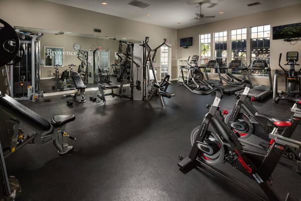 fitness center at Provence at Valencia Apartments