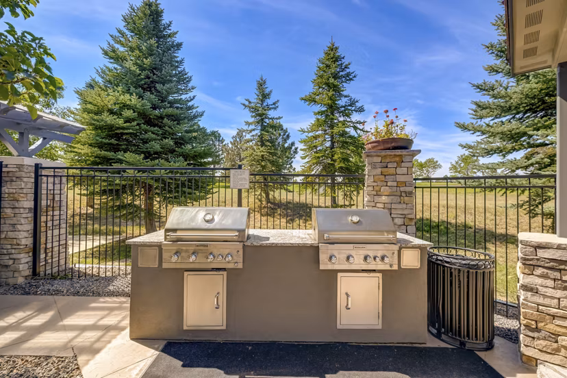 grill area at Creekside at Highlands Ranch Apartments