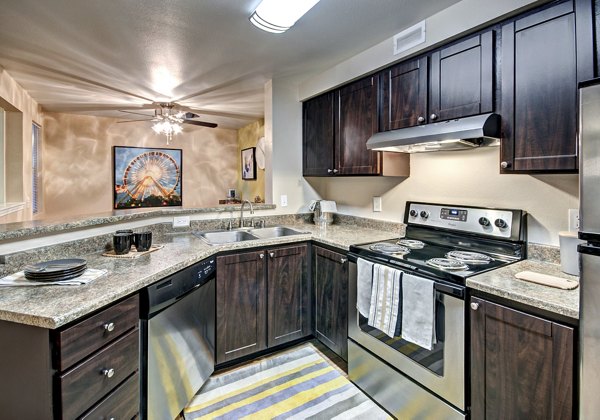kitchen at Bay Court at Harbour Pointe Apartments