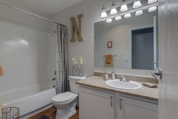 bathroom at The Berkshire Apartments