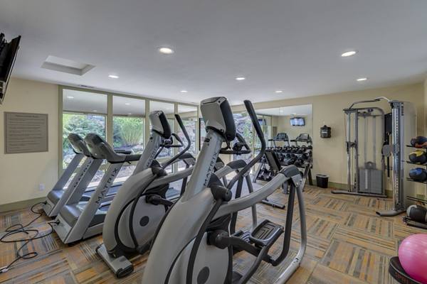 fitness center at The Berkshire Apartments