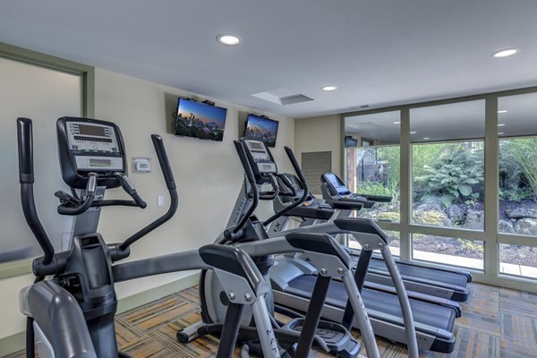 fitness center at The Berkshire Apartments