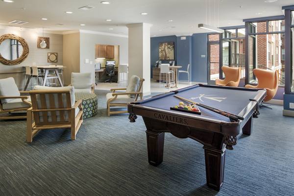 game room at GrandMarc at the Corner Apartments