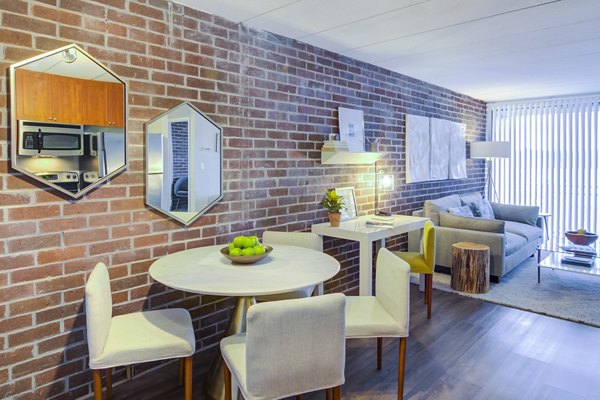 dining room at The Green at 9&90 Apartments
                                            