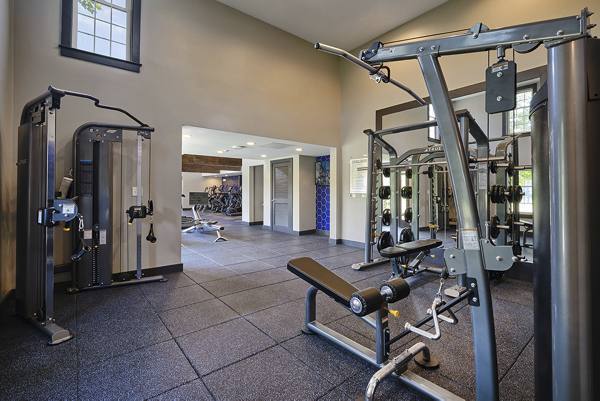 fitness center at The Green at 9&90 Apartments