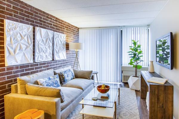 living room at The Green at 9&90 Apartments
                                           