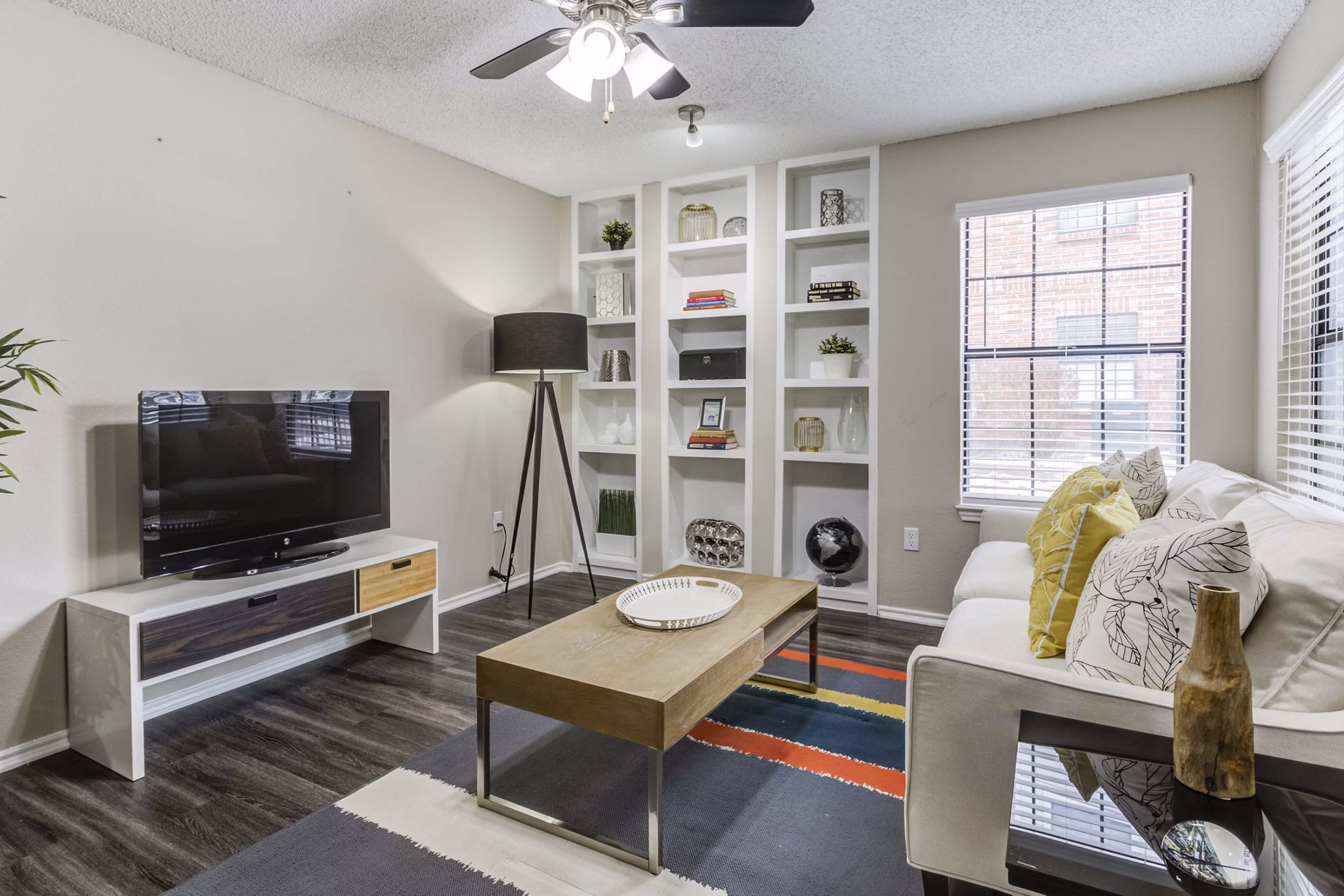 living room at Stratford Station Apartments