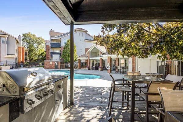 grill area at Stratford Station Apartments