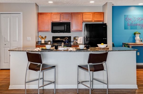 kitchen at Campus Pointe Apartments