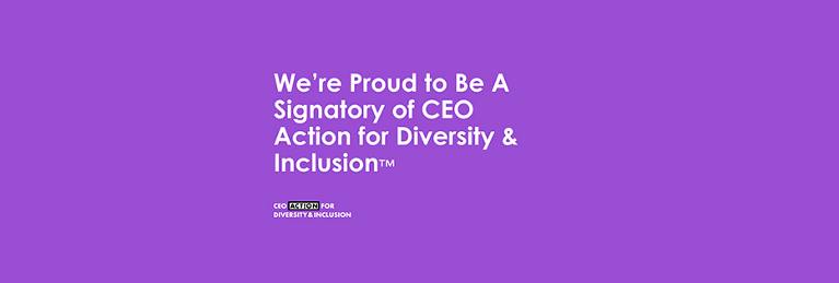 We're proud to be a signatory of CEO Action for Diversity and Inclusion