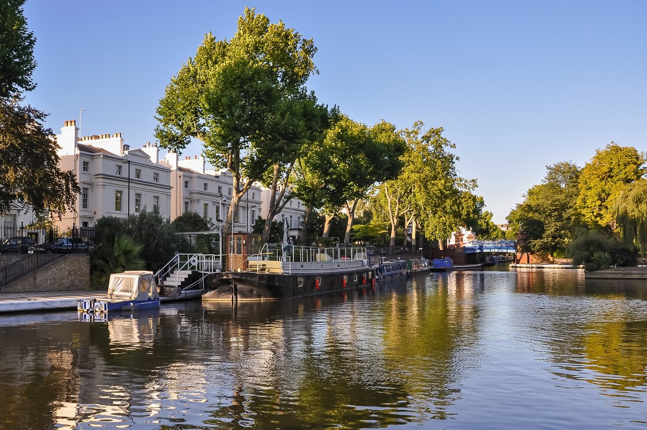Little Venice canal on London, United Kingdom