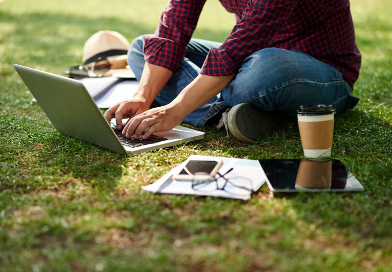 Man on Laptop