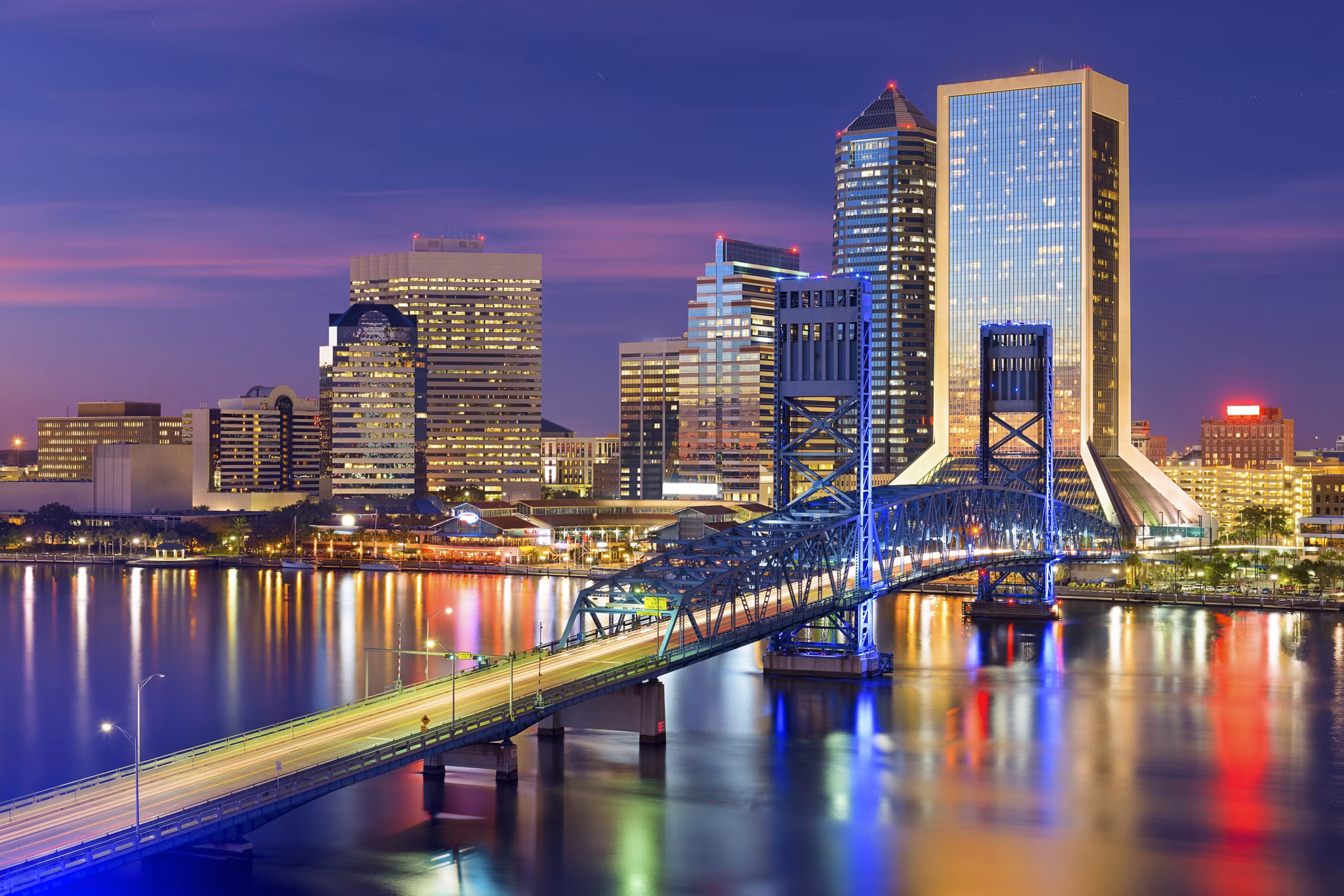Jacksonville, Florida, USA downtown city skyline.
