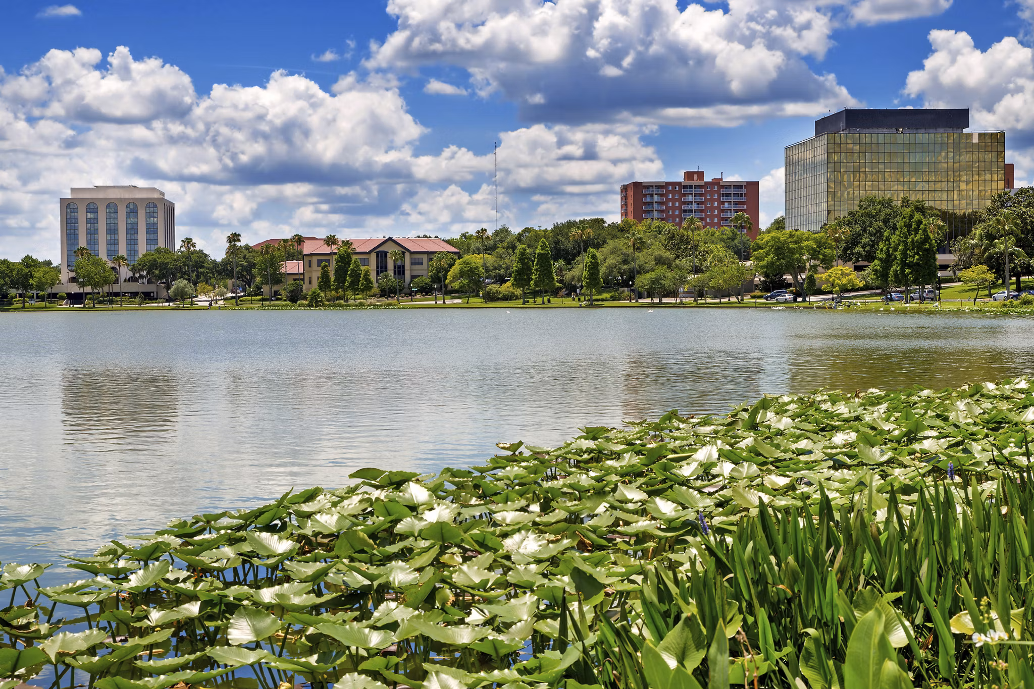 Downtown Lakeland, Florida, on Lake Mirror