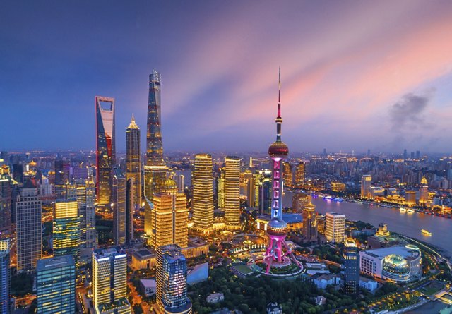 Shanghai Skyline at Night | Greystar