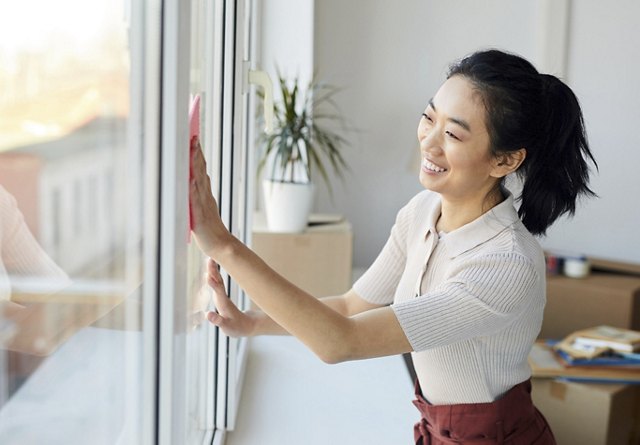 Woman Cleaning Apartment | Greystar