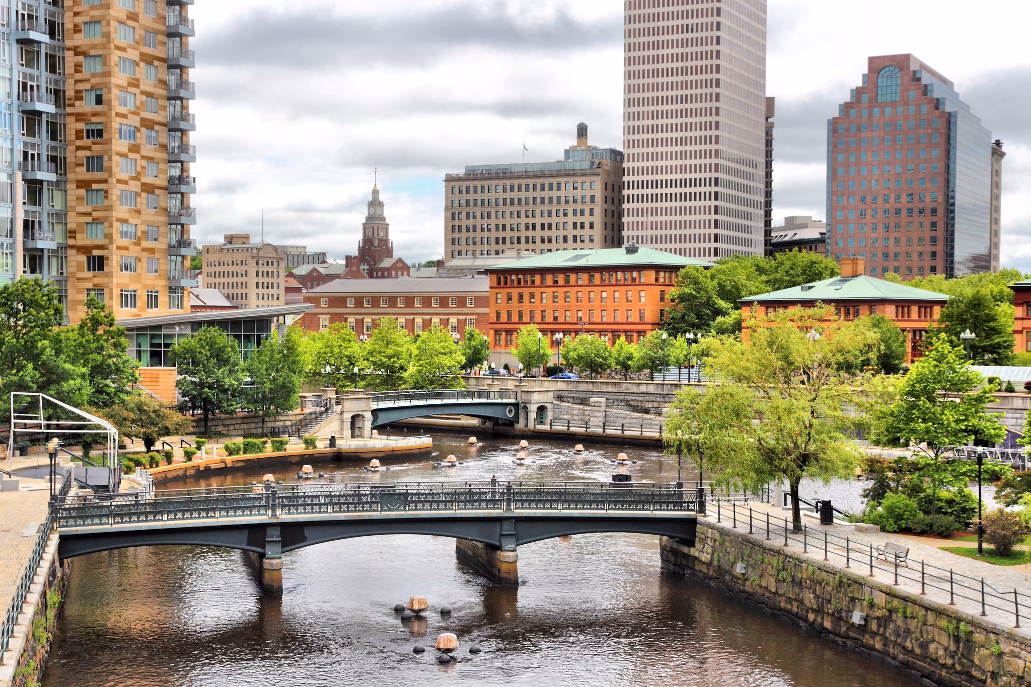 Providence, Rhode Island. City view in New England region of the United States.