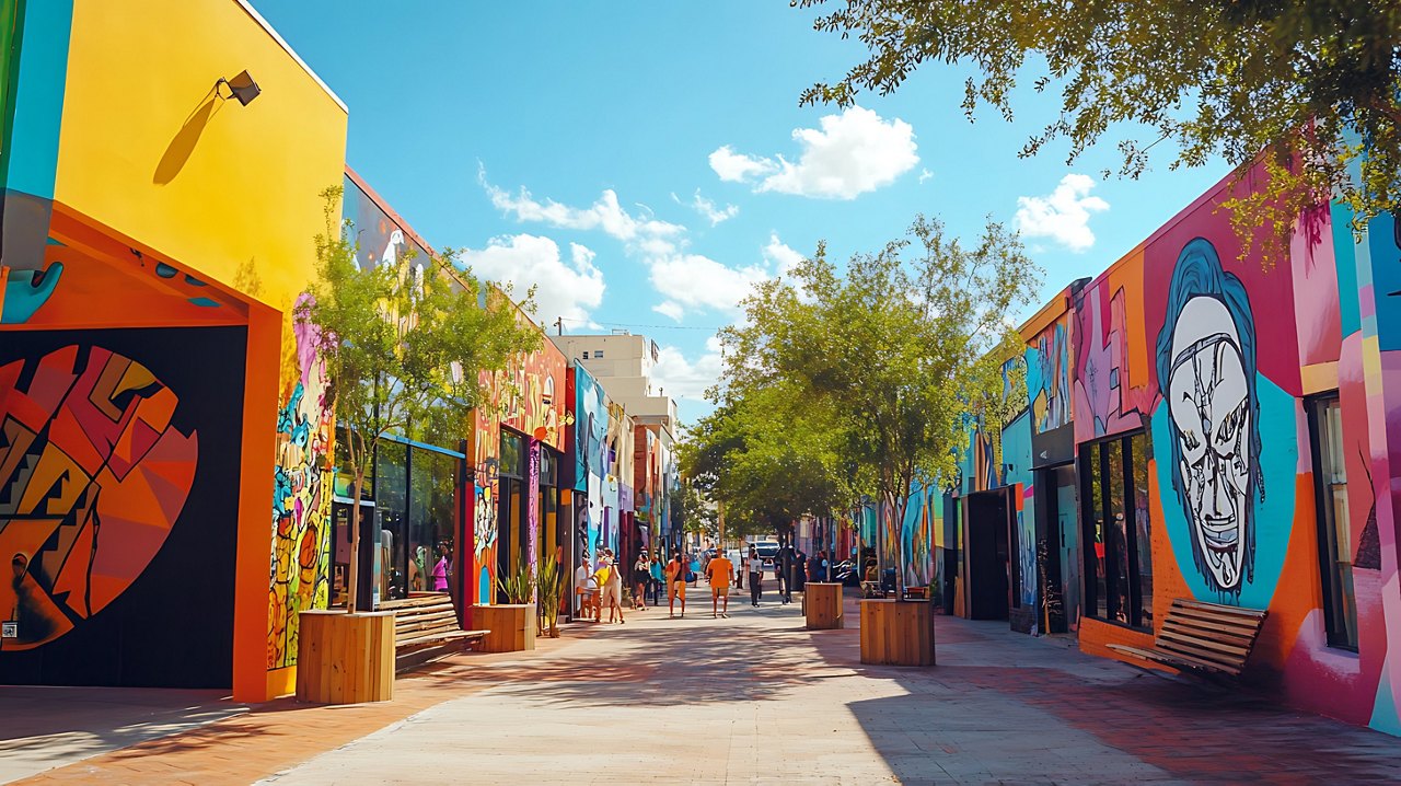 Colorful Street Art in Wynwood, Miami