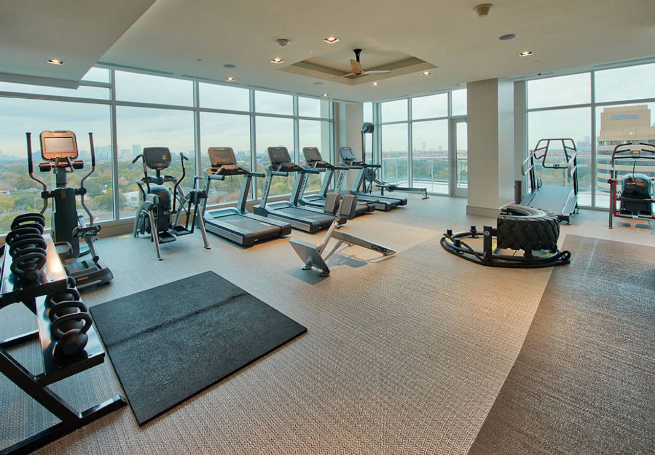 Latitude Med Center Apartments gym wellness area