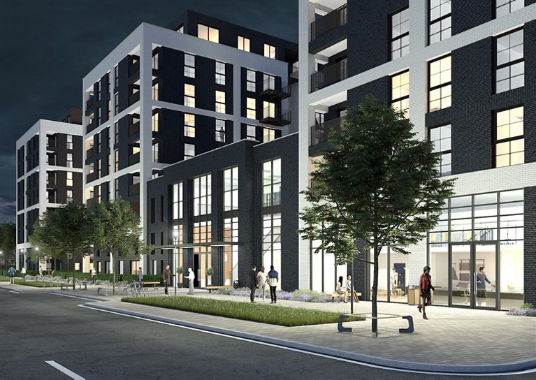 CGI of Greystar's buld to rent scheme in Hayes