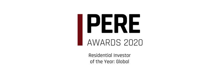 PERE Awards 2020 Global Residential Investor of the Year