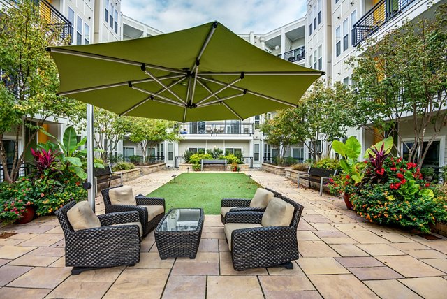 927 West Morgan Apartments in Raleigh NC - Patio Area