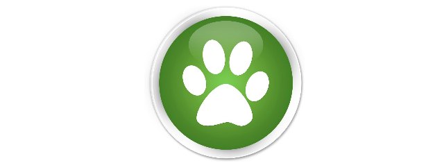 reducing pets#039; carbon print - green pawprint