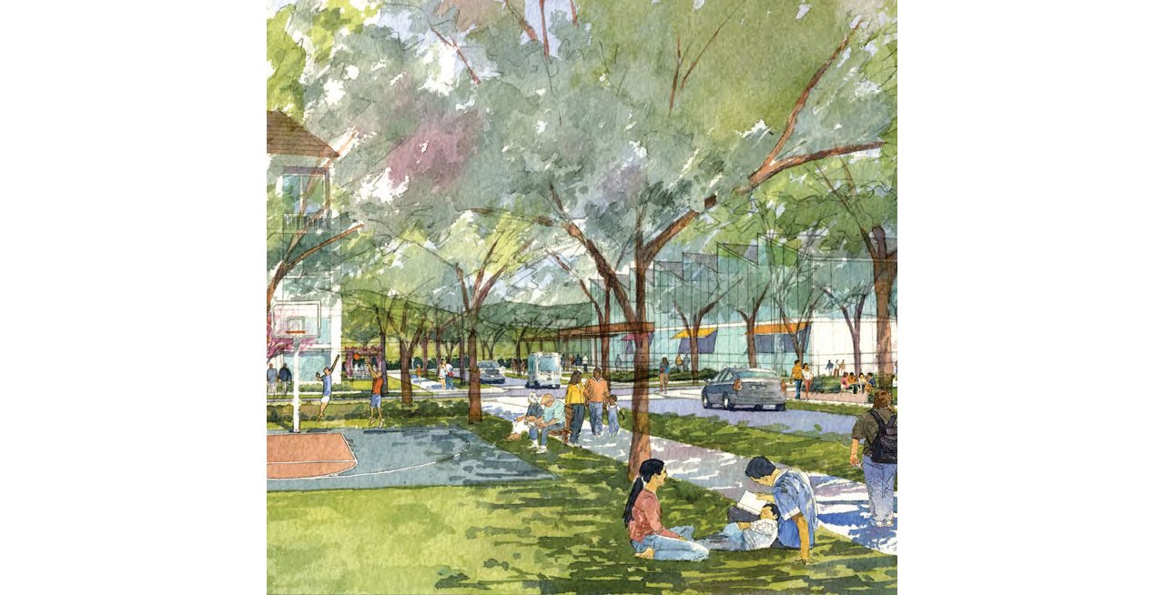 Rendering of CalPoly building