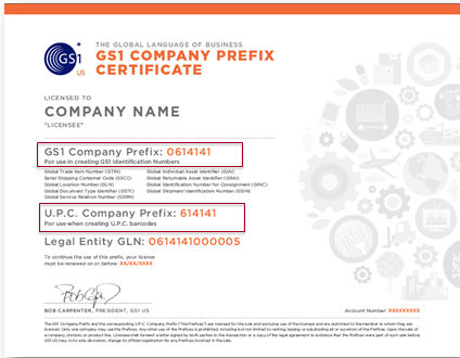 Prefix certificate