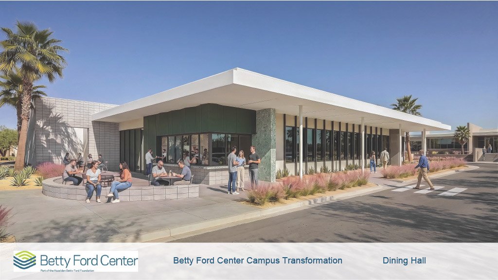 Betty Ford Center Dining Hall. Campus transformation rendering