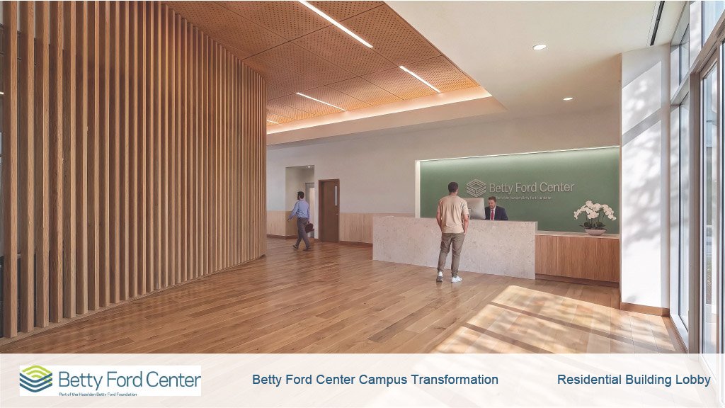 Betty Ford Center interior. Campus transformation rendering.