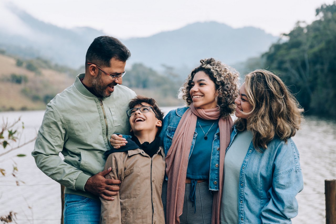family laughing