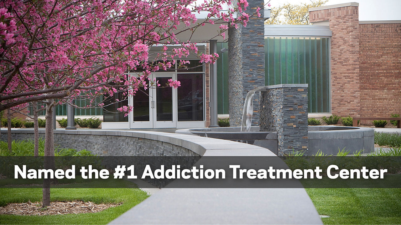 Exterior view of the Center city admissions building - Named the number one addiction treatment center