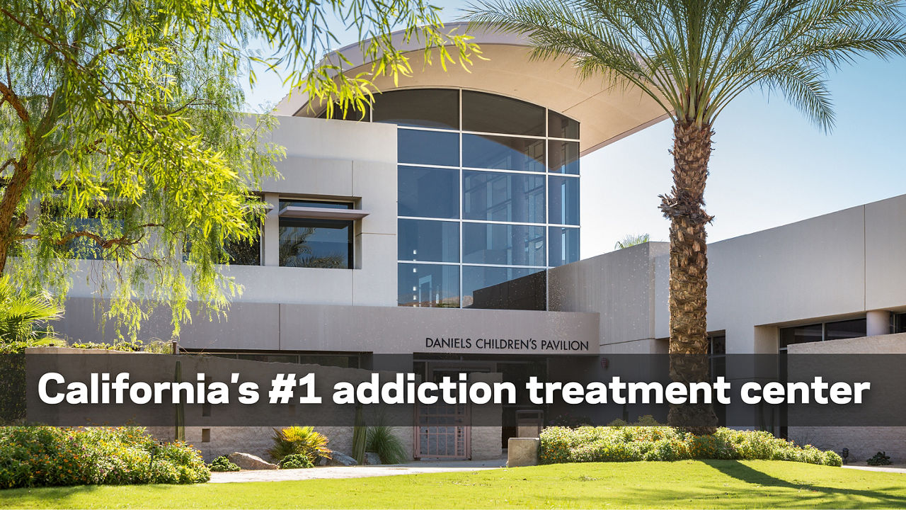 Exterior of the Betty Ford Center in Rancho Mirage - California's number one addiction treatment center