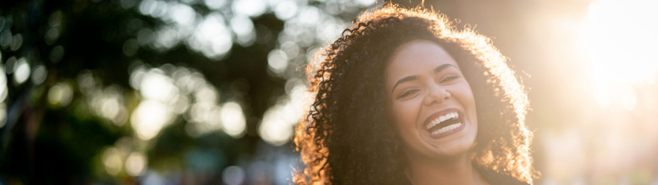 Portrait of woman smiling