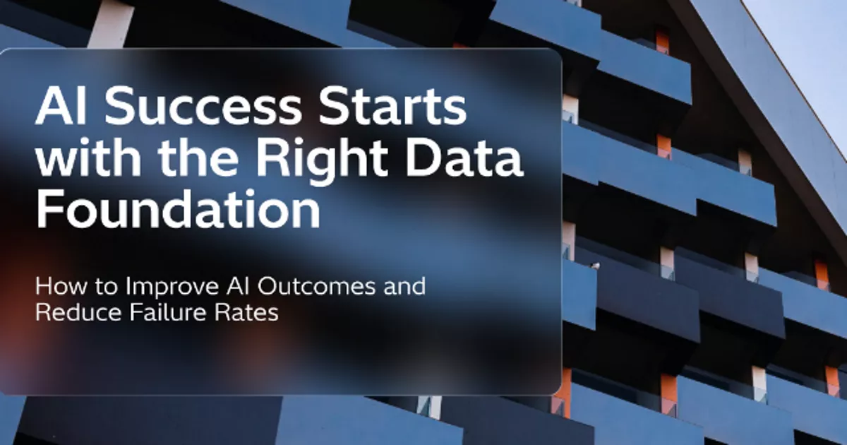 AI Success Starts with the Right Data Foundation - How to Improve AI ...