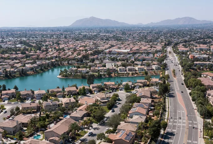 Die Stadt Moreno Valley

