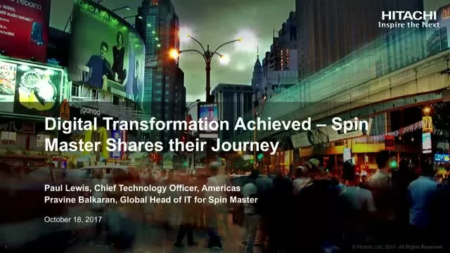 Digital Transformation Achieved – Hitachi Customer, Shares their ...