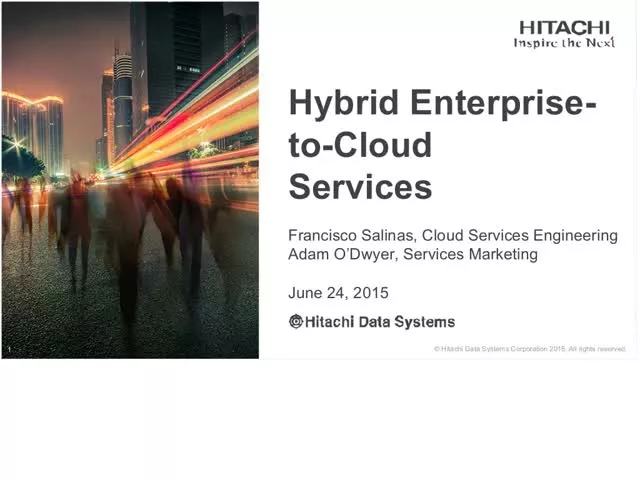 Hitachi Vantara EVENT