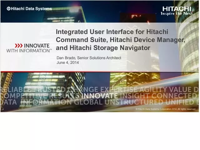 Hitachi Vantara EVENT