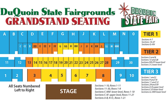 Grandstand Map