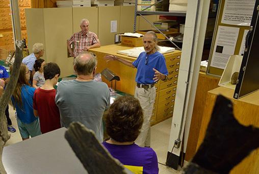 Visitors tour the Research & Collections Center during Open House program.