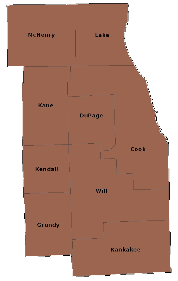 Northeastern Illinois Map