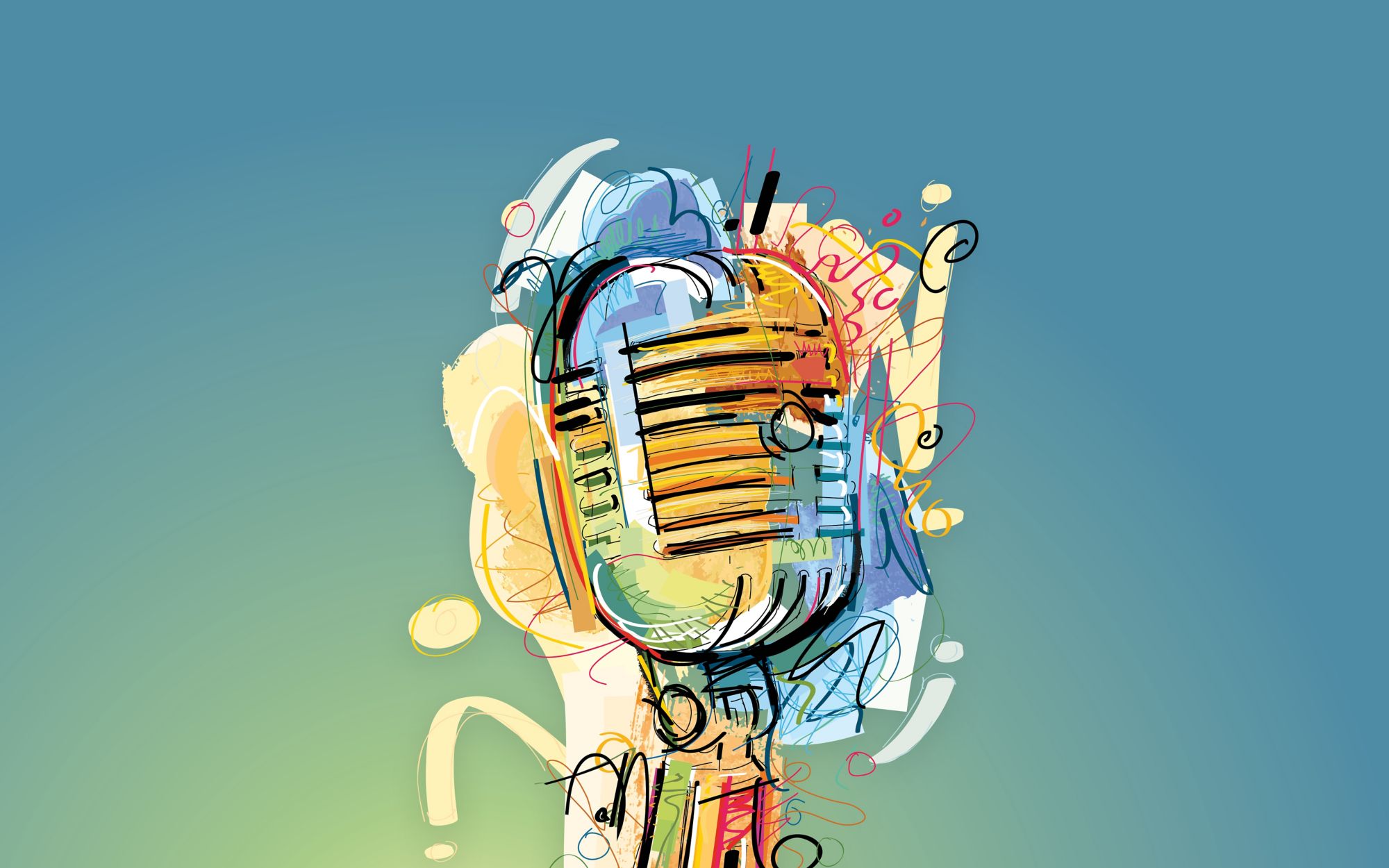 a microphone illistration 